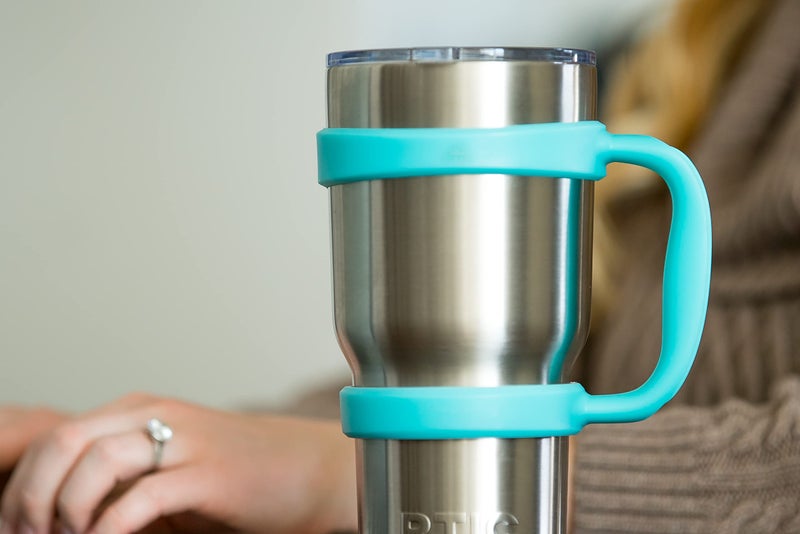 STRATA CUPS 30oz Tumbler Handle (Teal) Available For 30oz YETI Tumbler, OZARK TRAIL, Rambler Tumbler - BPA FREE - Image 4